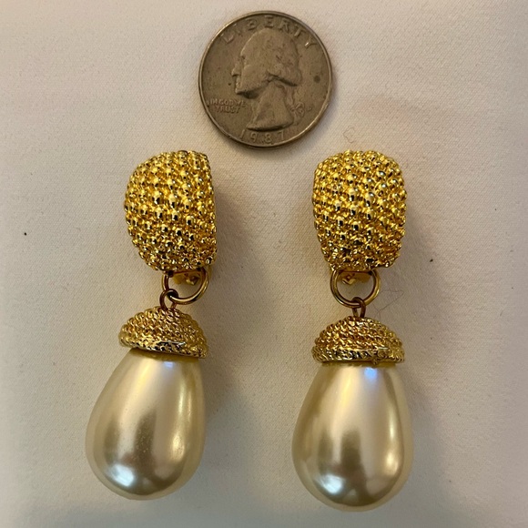 Pear Tear Drop Dangle Earrings